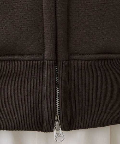 AMERICANA（アメリカーナ）の「【AMERICANA】別注-バックロゴクロップドジップアップパーカー（パーカー・レディース・ダークブラウン/ベージュ・FREE）」の3枚目の写真