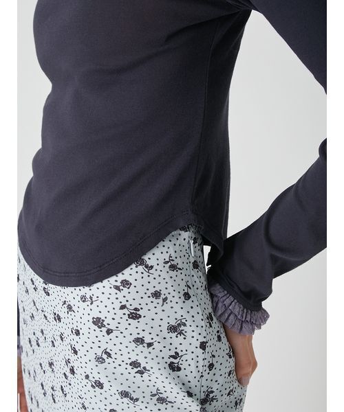 LILY BROWN(リリーブラウン)の「バックオープンヘンリーネックカットトップス(Tシャツ/カットソー・レディース・グレー/ピンク/ネイビー・F)」の10枚目の写真
