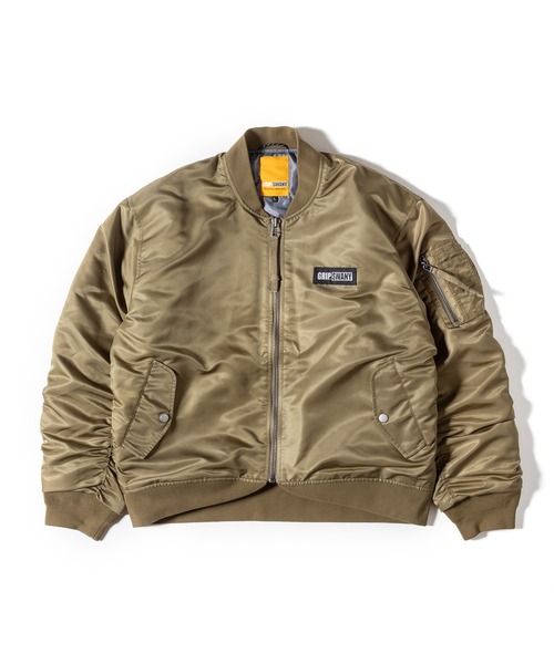 GRIP SWANY(グリップスワニー)の「【GSMJ-057】 WATER REPELLENT FLIGHT JACKET(MA-1・メンズ・オリーブ/カーキ/ブラック・S/XL/L/XXL)」の3枚目の写真
