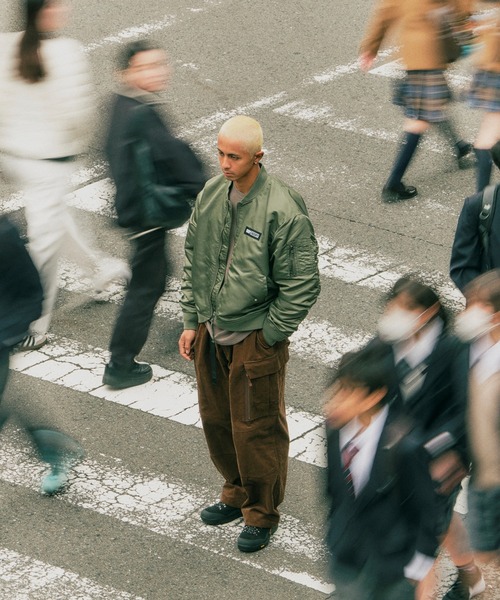GRIP SWANY(グリップスワニー)の「【GSMJ-057】 WATER REPELLENT FLIGHT JACKET(MA-1・メンズ・オリーブ/カーキ/ブラック・S/XL/L/XXL)」の4枚目の写真