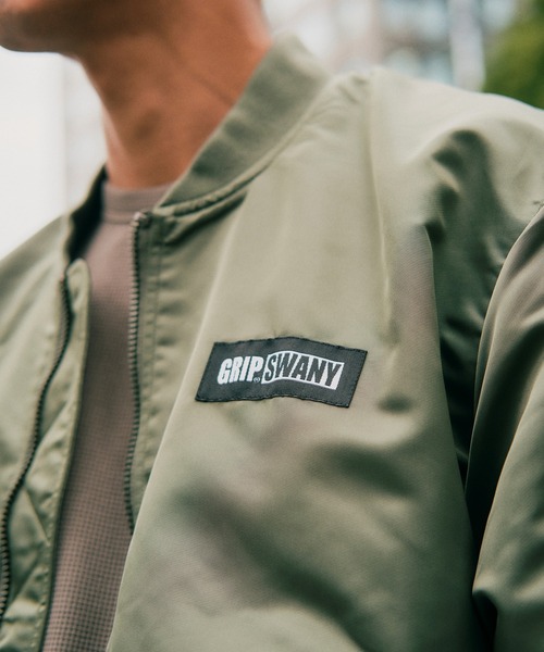 GRIP SWANY(グリップスワニー)の「【GSMJ-057】 WATER REPELLENT FLIGHT JACKET(MA-1・メンズ・オリーブ/カーキ/ブラック・S/XL/L/XXL)」の10枚目の写真