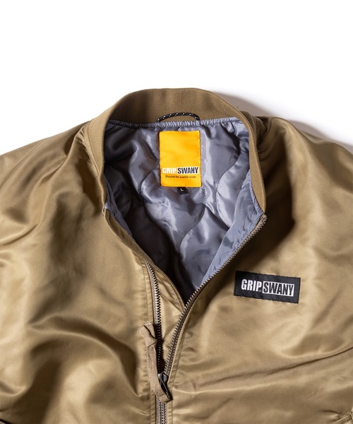 GRIP SWANY(グリップスワニー)の「【GSMJ-057】 WATER REPELLENT FLIGHT JACKET(MA-1・メンズ・オリーブ/カーキ/ブラック・S/XL/L/XXL)」の16枚目の写真