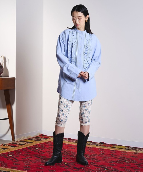 ROSE BUD（ローズバッド）の「(CREOLME)FLORAL LACE LEGGINGS（レギンス/スパッツ・レディース・オフホワイト・ONE SIZE）」の5枚目の写真