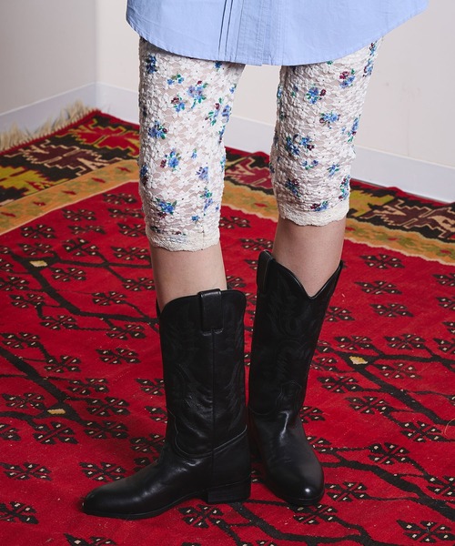 ROSE BUD（ローズバッド）の「(CREOLME)FLORAL LACE LEGGINGS（レギンス/スパッツ・レディース・オフホワイト・ONE SIZE）」の9枚目の写真