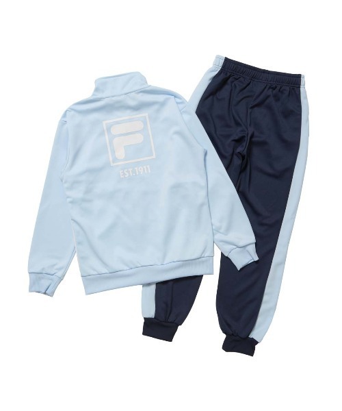 FILA（フィラ）の「フィラ FILA FILAウインドジャケット（ジャージ・キッズ・ラベンダー/サックスブルー・120cm/130cm/140cm/150cm/160cm）」の3枚目の写真