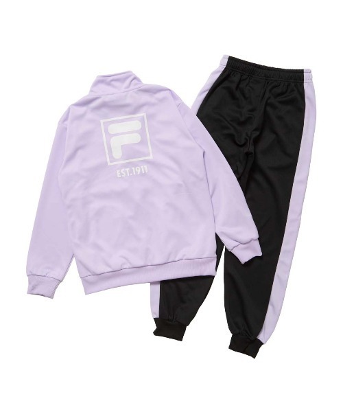 FILA（フィラ）の「フィラ FILA FILAウインドジャケット（ジャージ・キッズ・ラベンダー/サックスブルー・120cm/130cm/140cm/150cm/160cm）」の4枚目の写真
