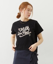 CREAM LOGO COMPACT S/S TEE