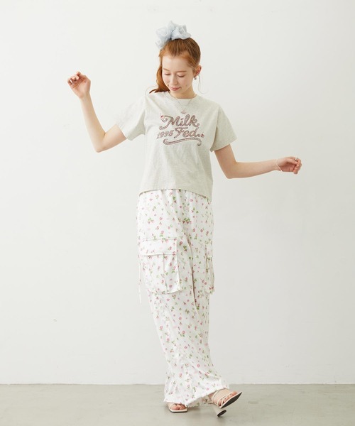 MILKFED.(ミルクフェド)の「CREAM LOGO COMPACT S/S TEE(Tシャツ/カットソー・レディース・ブラック/オートミール/ネイビー・S/M)」の13枚目の写真
