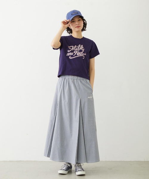 MILKFED.(ミルクフェド)の「CREAM LOGO COMPACT S/S TEE(Tシャツ/カットソー・レディース・ブラック/オートミール/ネイビー・S/M)」の18枚目の写真