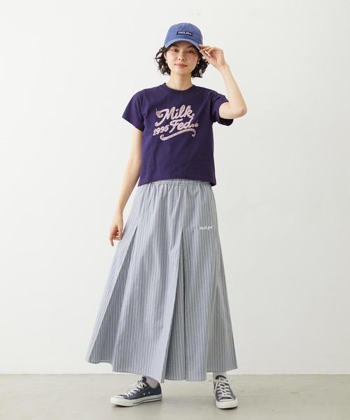 MILKFED.(ミルクフェド)の「CREAM LOGO COMPACT S/S TEE(Tシャツ/カットソー・レディース・ブラック/オートミール/ネイビー・S/M)」の19枚目の写真