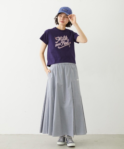 MILKFED.(ミルクフェド)の「CREAM LOGO COMPACT S/S TEE(Tシャツ/カットソー・レディース・ブラック/オートミール/ネイビー・S/M)」の20枚目の写真