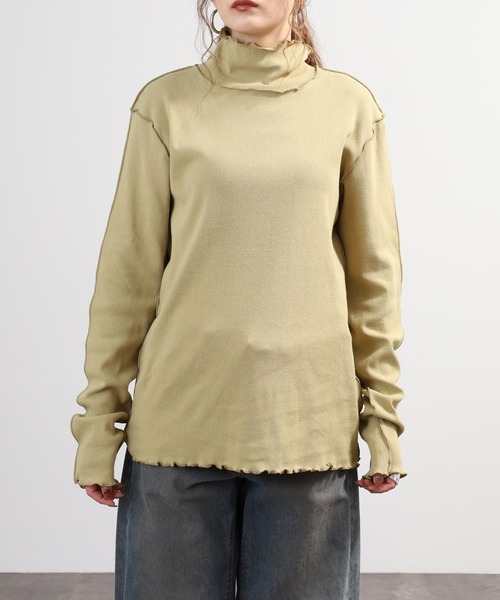 SO(エスオー)の「ハイネック長袖Tシャツ(Tシャツ/カットソー・レディース・スミクロ/ベージュ系その他・F)」の13枚目の写真