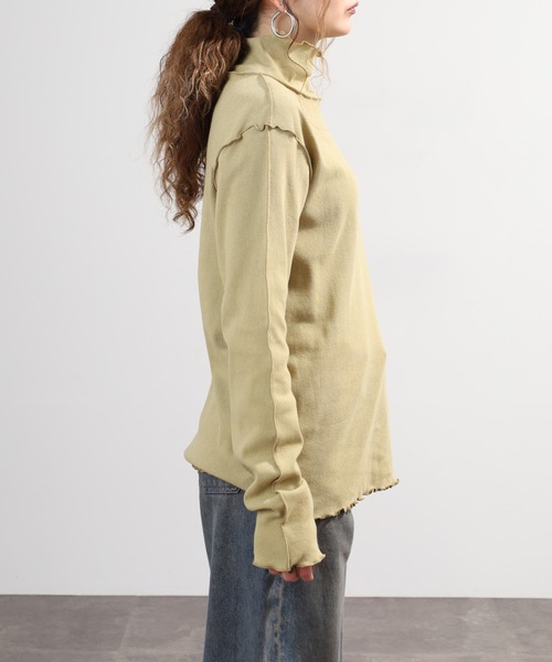 SO(エスオー)の「ハイネック長袖Tシャツ(Tシャツ/カットソー・レディース・スミクロ/ベージュ系その他・F)」の14枚目の写真