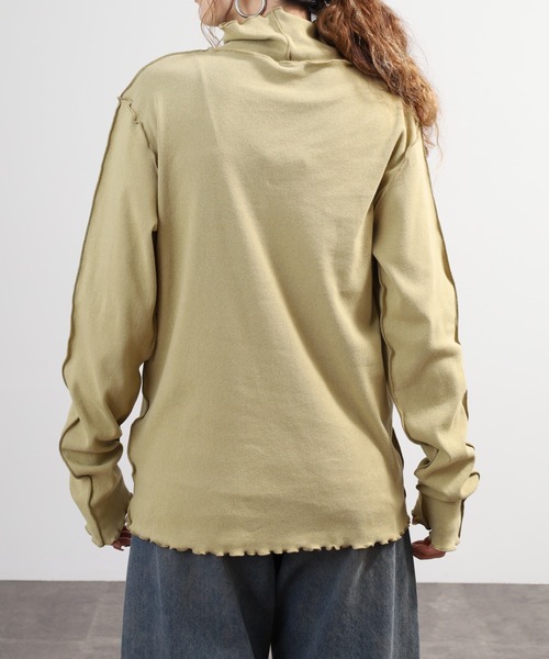 SO(エスオー)の「ハイネック長袖Tシャツ(Tシャツ/カットソー・レディース・スミクロ/ベージュ系その他・F)」の15枚目の写真