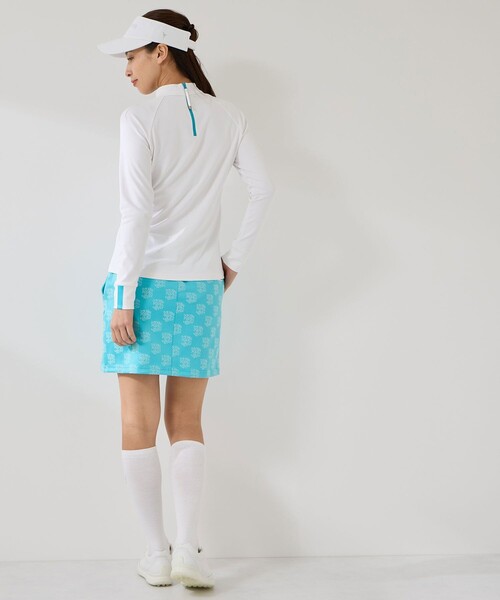 JUN&ROPE'（ジュンアンドロペ）の「グラフィックプリント長袖モックプルオーバー/UV・吸水（Tシャツ/カットソー・レディース・ネイビー/ホワイト/ホワイト系その他2・M/L/S）」の8枚目の写真