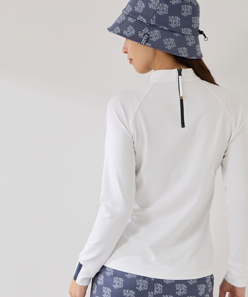 JUN&ROPE'（ジュンアンドロペ）の「グラフィックプリント長袖モックプルオーバー/UV・吸水（Tシャツ/カットソー・レディース・ネイビー/ホワイト/ホワイト系その他2・M/L/S）」の13枚目の写真