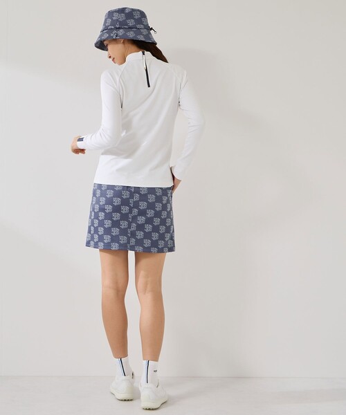 JUN&ROPE'（ジュンアンドロペ）の「グラフィックプリント長袖モックプルオーバー/UV・吸水（Tシャツ/カットソー・レディース・ネイビー/ホワイト/ホワイト系その他2・M/L/S）」の14枚目の写真