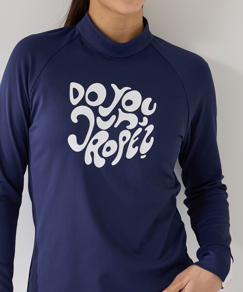 JUN&ROPE'（ジュンアンドロペ）の「グラフィックプリント長袖モックプルオーバー/UV・吸水（Tシャツ/カットソー・レディース・ネイビー/ホワイト/ホワイト系その他2・M/L/S）」の17枚目の写真
