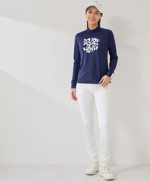 JUN&ROPE'（ジュンアンドロペ）の「グラフィックプリント長袖モックプルオーバー/UV・吸水（Tシャツ/カットソー・レディース・ネイビー/ホワイト/ホワイト系その他2・M/L/S）」の20枚目の写真