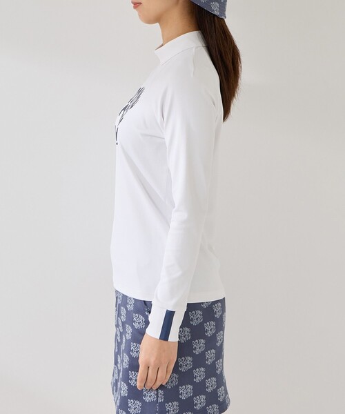 JUN&ROPE'（ジュンアンドロペ）の「グラフィックプリント長袖モックプルオーバー/UV・吸水（Tシャツ/カットソー・レディース・ネイビー/ホワイト/ホワイト系その他2・M/L/S）」の22枚目の写真