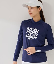 JUN&ROPE' | グラフィックプリント長袖モックプルオーバー/UV・吸水(Tシャツ/カットソー)