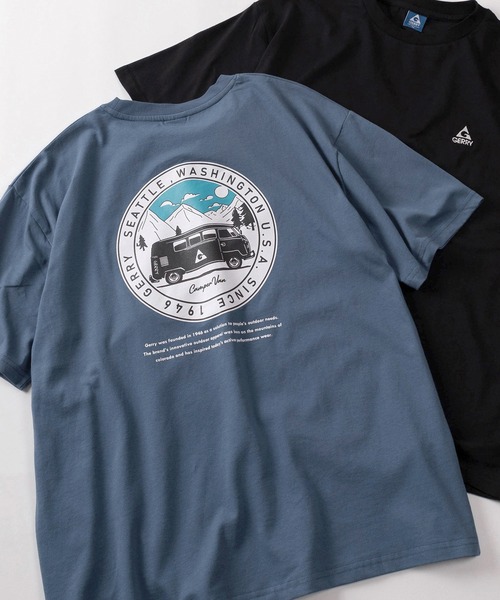 GERRY（ジェリー）の「【70】【GERRY/ジェリー】ワンポイントロゴ バックプリント クルーネックTシャツ（Tシャツ/カットソー・レディース・ブラック系1/ブラック系3/ライトグレー系/ライトグレー系2/ブルー系3/ホワイト系/ホワイト系1/ホワイト系2/ブラック系/ブルー系/ブルー系1/ライトグレー系3/ブルー系2/ホワイト系3/ブラック系2/ライトグレー系1・M/L/XL）」の14枚目の写真