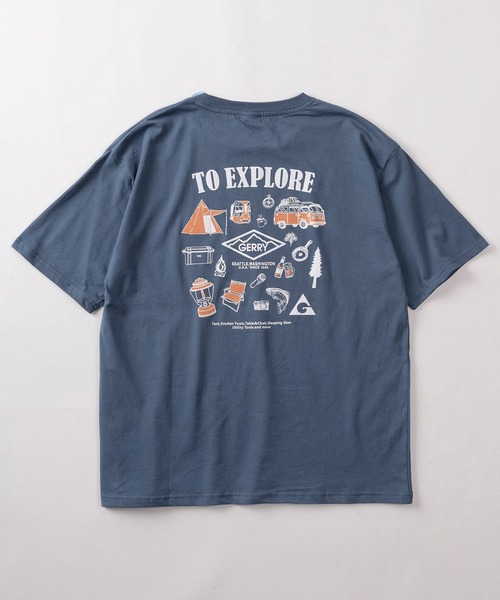 GERRY（ジェリー）の「【70】【GERRY/ジェリー】ワンポイントロゴ バックプリント クルーネックTシャツ（Tシャツ/カットソー・レディース・ブラック系1/ブラック系3/ライトグレー系/ライトグレー系2/ブルー系3/ホワイト系/ホワイト系1/ホワイト系2/ブラック系/ブルー系/ブルー系1/ライトグレー系3/ブルー系2/ホワイト系3/ブラック系2/ライトグレー系1・M/L/XL）」の18枚目の写真