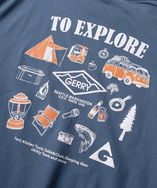 GERRY（ジェリー）の「【70】【GERRY/ジェリー】ワンポイントロゴ バックプリント クルーネックTシャツ（Tシャツ/カットソー・レディース・ブラック系1/ブラック系3/ライトグレー系/ライトグレー系2/ブルー系3/ホワイト系/ホワイト系1/ホワイト系2/ブラック系/ブルー系/ブルー系1/ライトグレー系3/ブルー系2/ホワイト系3/ブラック系2/ライトグレー系1・M/L/XL）」の20枚目の写真