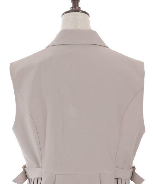 axes femme（アクシーズファム）の「サイドプリーツベスト（ベスト・レディース・ブラック/ベージュ・FREE）」の18枚目の写真