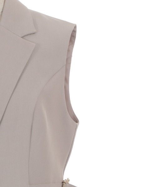 axes femme（アクシーズファム）の「サイドプリーツベスト（ベスト・レディース・ブラック/ベージュ・FREE）」の20枚目の写真