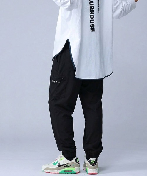 antiqua(アンティカ)の「【STCH】ワイド ロングパンツ(その他パンツ・レディース・ブラック/ライトグレー・LXL/ML)」の5枚目の写真