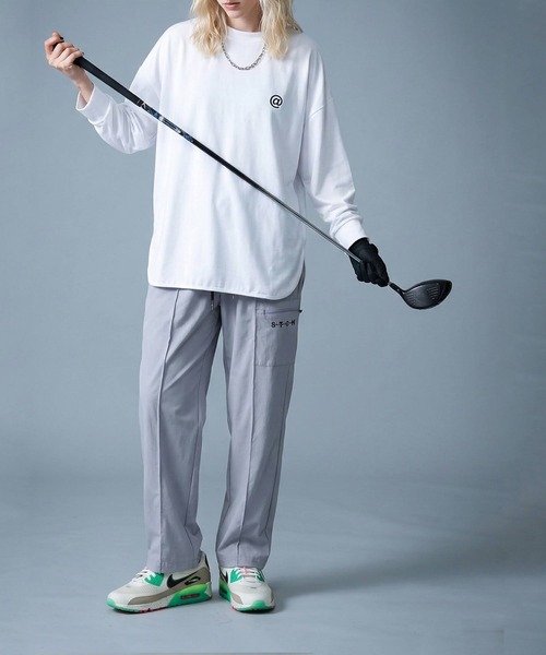 antiqua(アンティカ)の「【STCH】ワイド ロングパンツ(その他パンツ・レディース・ブラック/ライトグレー・LXL/ML)」の10枚目の写真