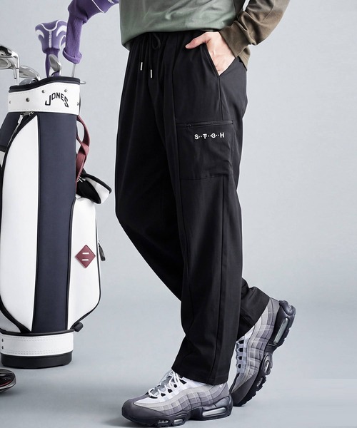 antiqua(アンティカ)の「【STCH】ワイド ロングパンツ(その他パンツ・レディース・ブラック/ライトグレー・LXL/ML)」の6枚目の写真