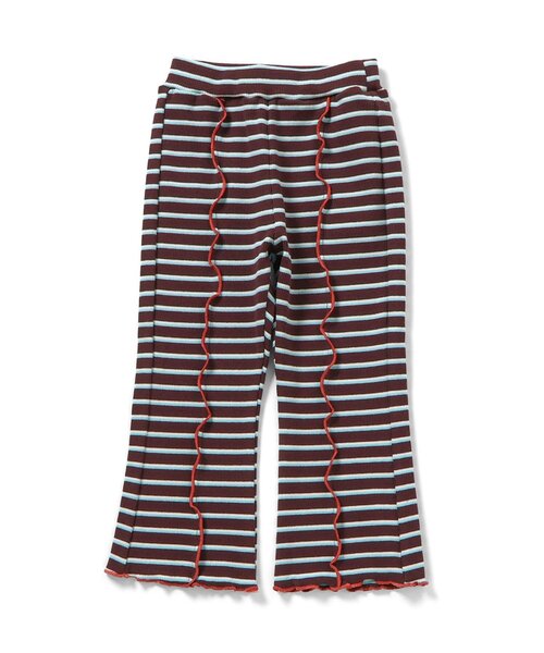 apres les cours（アプレレクール）の「【WEB限定】マルチボーダーレギンス（その他パンツ・キッズ・ピンク/グリーン/ブラウン・130/120/110/100/90/80）」の8枚目の写真