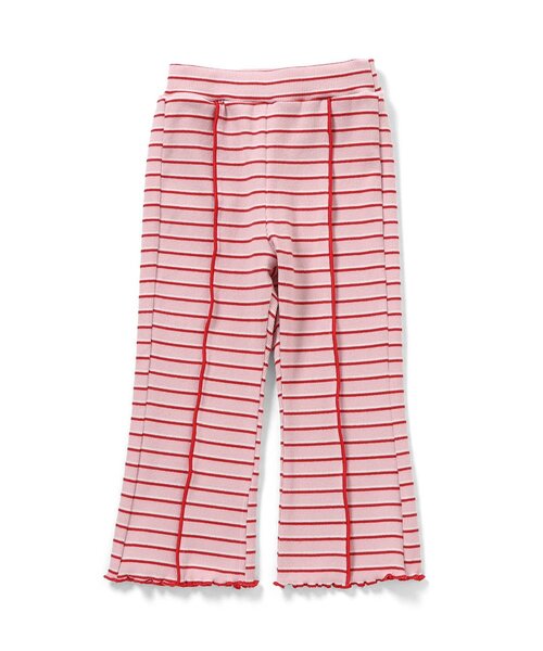 apres les cours（アプレレクール）の「【WEB限定】マルチボーダーレギンス（その他パンツ・キッズ・ピンク/グリーン/ブラウン・130/120/110/100/90/80）」の11枚目の写真