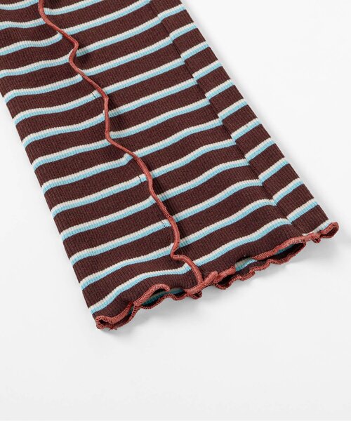 apres les cours（アプレレクール）の「【WEB限定】マルチボーダーレギンス（その他パンツ・キッズ・ピンク/グリーン/ブラウン・130/120/110/100/90/80）」の13枚目の写真