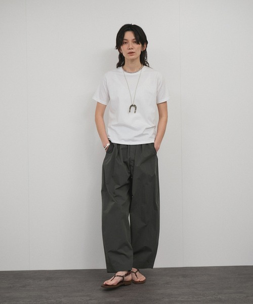 SALON adam et rope'（サロン アダム エ ロペ）の「ウォーターリペレントイージーカービーパンツ / 撥水加工（その他パンツ・レディース・チャコールグレー/ベージュ・S/M）」の20枚目の写真