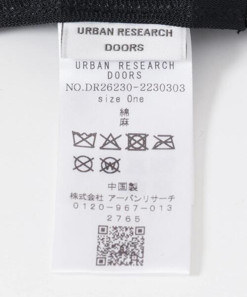 URBAN RESEARCH DOORS(アーバンリサーチドアーズ)の「コットンリネンパネルハット(ハット・レディース・ナチュラル/チャコールグレー・ONE)」の11枚目の写真