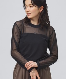 アディダス adidas ソフト リュクス レギュラーフィット メッシュ長袖Tシャツ