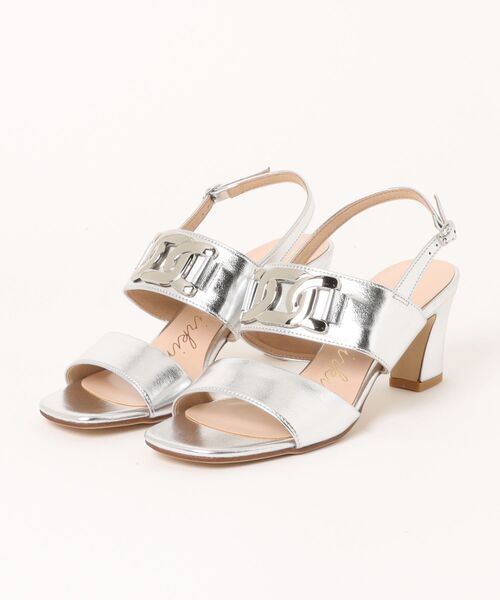 Bridget Birkin（ブリジットバーキン）の「【Bridget Birkin】チェーンモチーフパーツサンダル(562016)（サンダル・レディース・シルバー/ブラック/ブラック系その他・M/S/LL/L）」の3枚目の写真