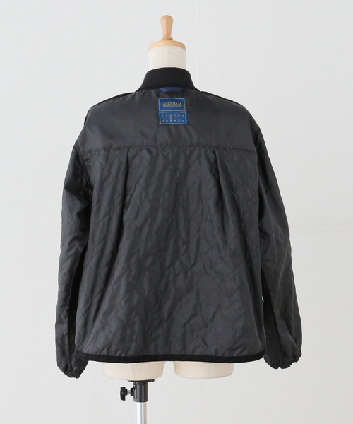 Spick & Span（スピックアンドスパン）の「《一部店舗+WEB限定》LAVENHAM / ラベンハム UNWADDED BOMBER JACKET（その他アウター・レディース・ホワイト系その他/ブラック・MEDIUM）」の8枚目の写真