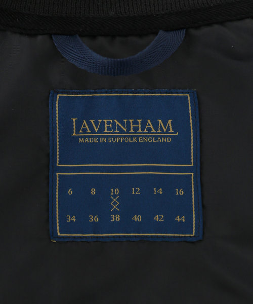 Spick & Span（スピックアンドスパン）の「《一部店舗+WEB限定》LAVENHAM / ラベンハム UNWADDED BOMBER JACKET（その他アウター・レディース・ホワイト系その他/ブラック・MEDIUM）」の9枚目の写真