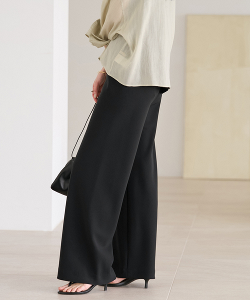 plage（プラージュ）の「《一部カラーWEB限定追加》Bias Relax パンツ 10（その他パンツ・レディース・オートミール/ホワイト/ブラック・38/36/34）」の13枚目の写真