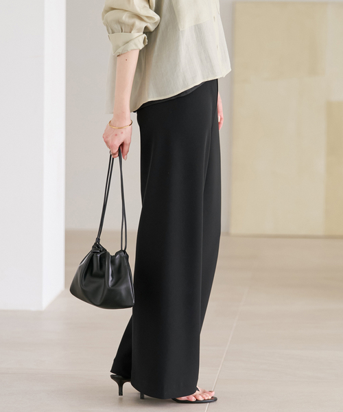 plage（プラージュ）の「《一部カラーWEB限定追加》Bias Relax パンツ 10（その他パンツ・レディース・オートミール/ホワイト/ブラック・38/36/34）」の14枚目の写真