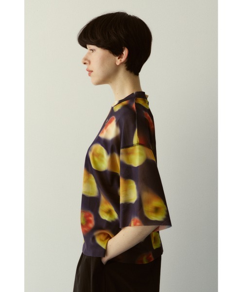 HeRIN.CYE(ヘリンドットサイ)の「Paprika pattern tops パプリカパターントップス(Tシャツ/カットソー・レディース・ブルー系その他3/イエロー系その他・FREE)」の6枚目の写真