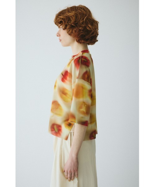HeRIN.CYE(ヘリンドットサイ)の「Paprika pattern tops パプリカパターントップス(Tシャツ/カットソー・レディース・ブルー系その他3/イエロー系その他・FREE)」の11枚目の写真