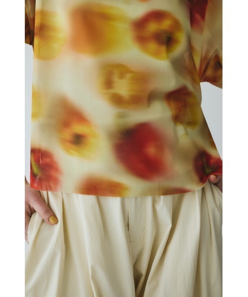 HeRIN.CYE(ヘリンドットサイ)の「Paprika pattern tops パプリカパターントップス(Tシャツ/カットソー・レディース・ブルー系その他3/イエロー系その他・FREE)」の16枚目の写真