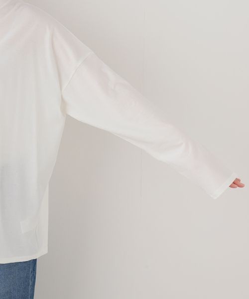 JOURNAL STANDARD LUXE（ジャーナルスタンダード　ラックス）の「ジャージ プル（Tシャツ/カットソー・レディース・ホワイト・FREE）」の4枚目の写真