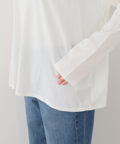 JOURNAL STANDARD LUXE（ジャーナルスタンダード　ラックス）の「ジャージ プル（Tシャツ/カットソー・レディース・ホワイト・FREE）」の5枚目の写真