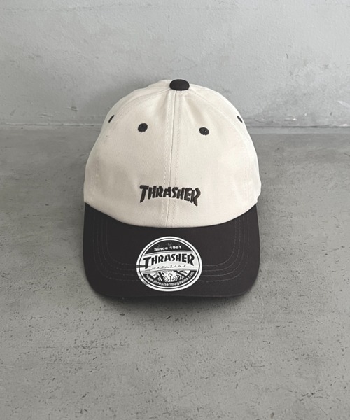 THRASHER(スラッシャー)の「THRASHER キッズ ロゴキャップ 配色バイザー カジュアル 帽子(キャップ・キッズ・ホワイト系その他/ホワイト系その他3/ホワイト系その他4/ホワイト系その他2・53-55cm)」の2枚目の写真